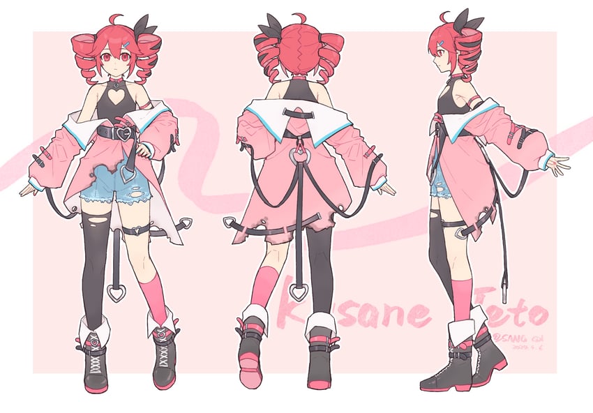 kasane teto (utau and 1 more) drawn by sang_yu_qwq