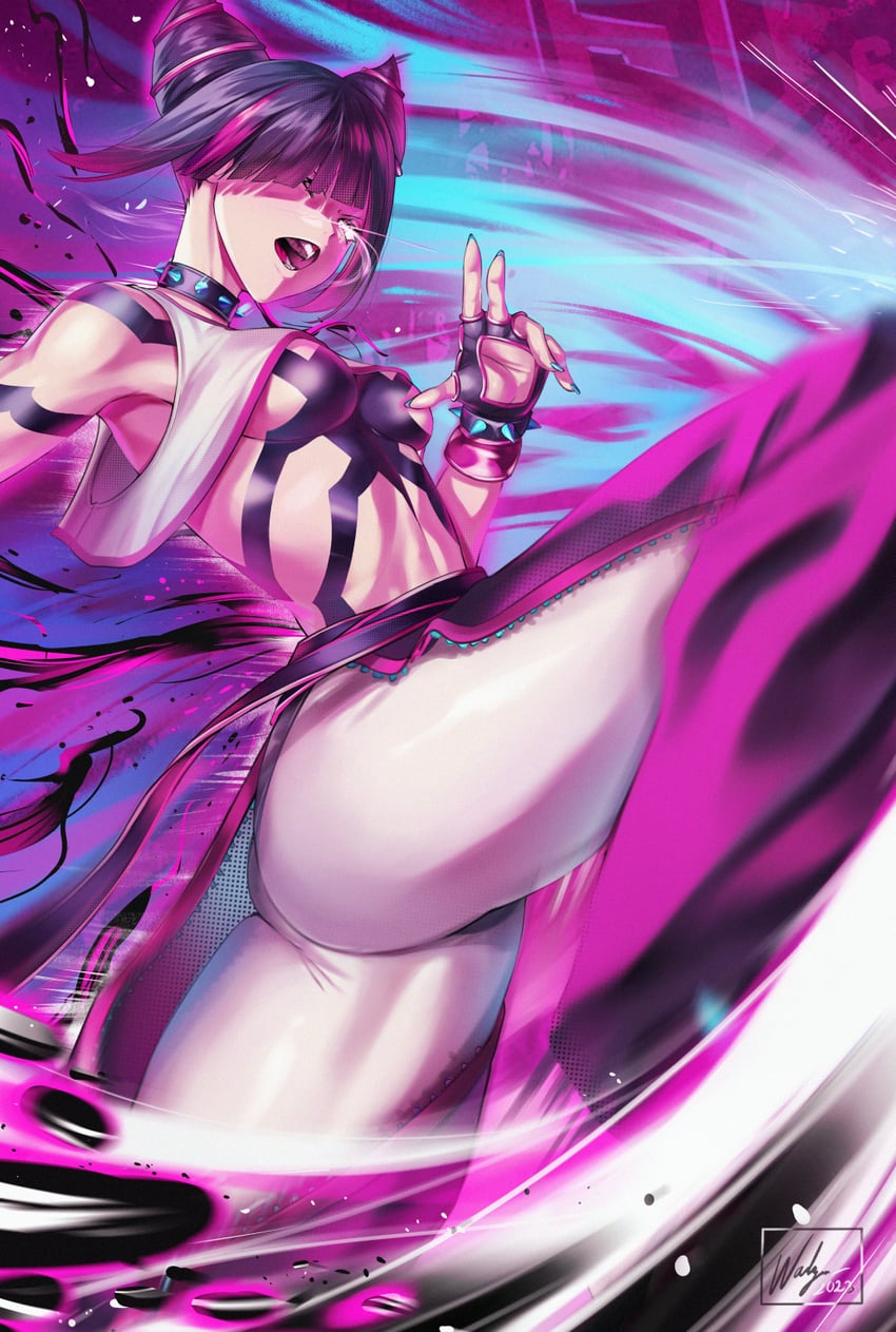 han juri (street fighter and 1 more) drawn by waligner