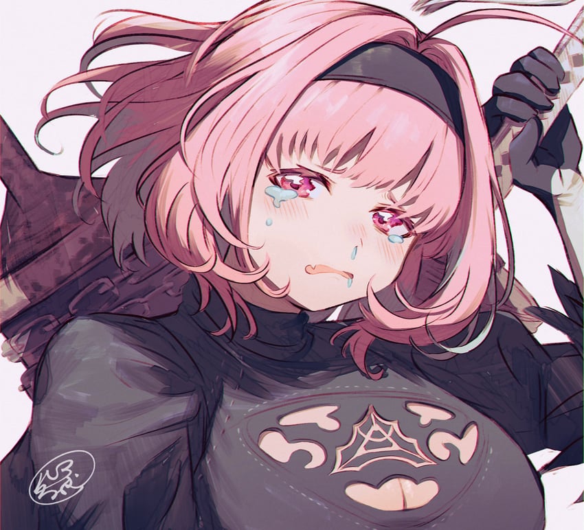 2b and yumemi riamu (idolmaster and 4 more) drawn by hamachamu