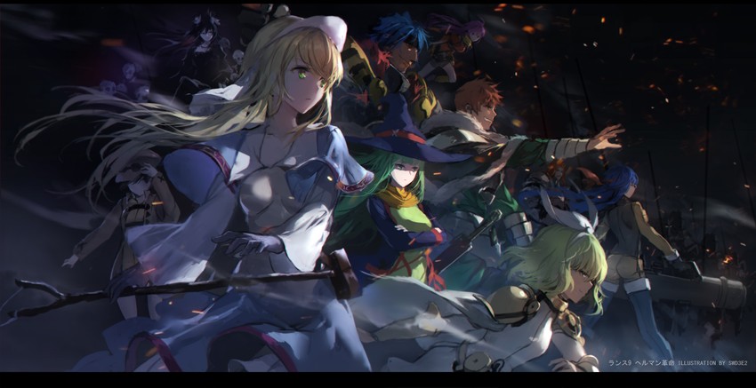 rance, masou shizuka, miracle tou, kentou kanami, crook mofus, and 4 more (rance and 1 more) drawn by swd3e2