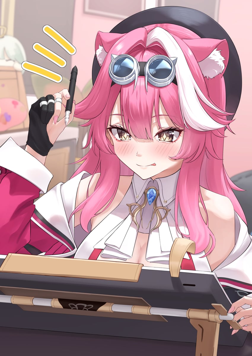raora panthera and cecilia immergreen (hololive and 1 more) drawn by ilie_ilie