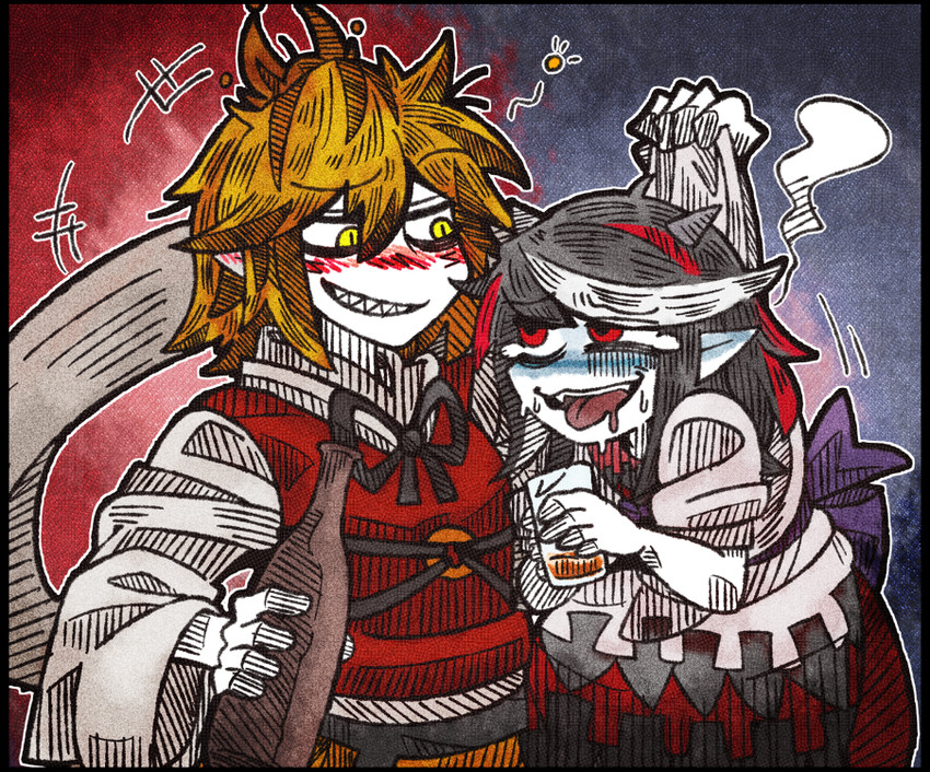 toramaru shou and kijin seija (touhou) drawn by suenari_(peace)