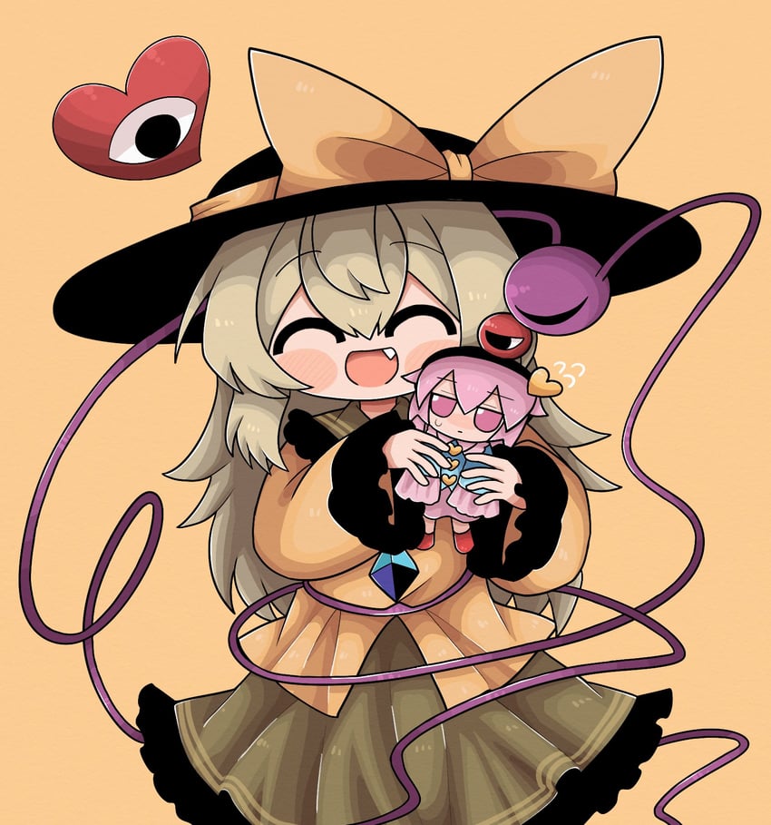 komeiji koishi and komeiji satori (touhou) drawn by zunusama