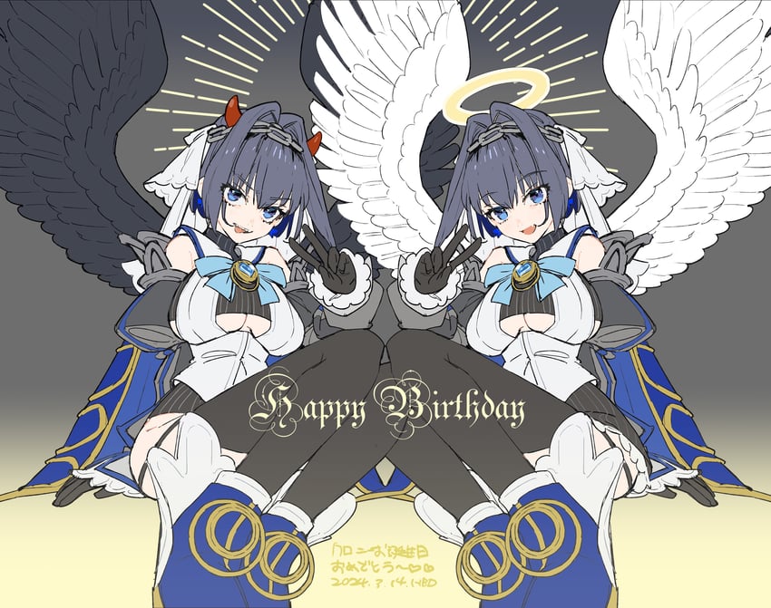 ouro kronii (hololive and 1 more) drawn by wada_arco