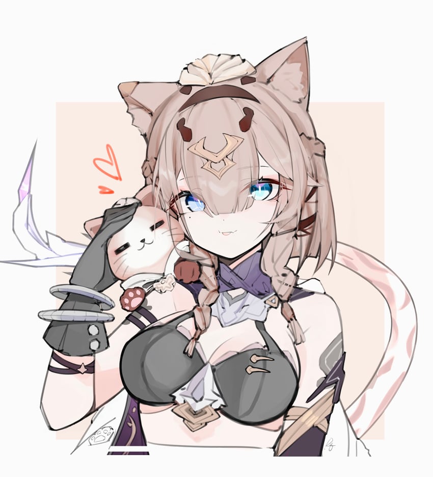 pardofelis and can (honkai and 1 more) drawn by error1980