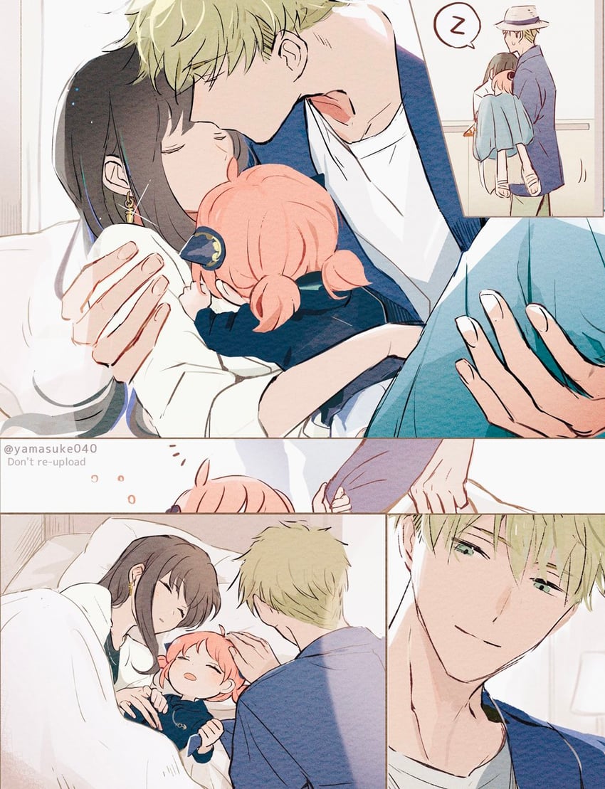 yor briar, anya, and twilight (spy x family) drawn by yamasuke040