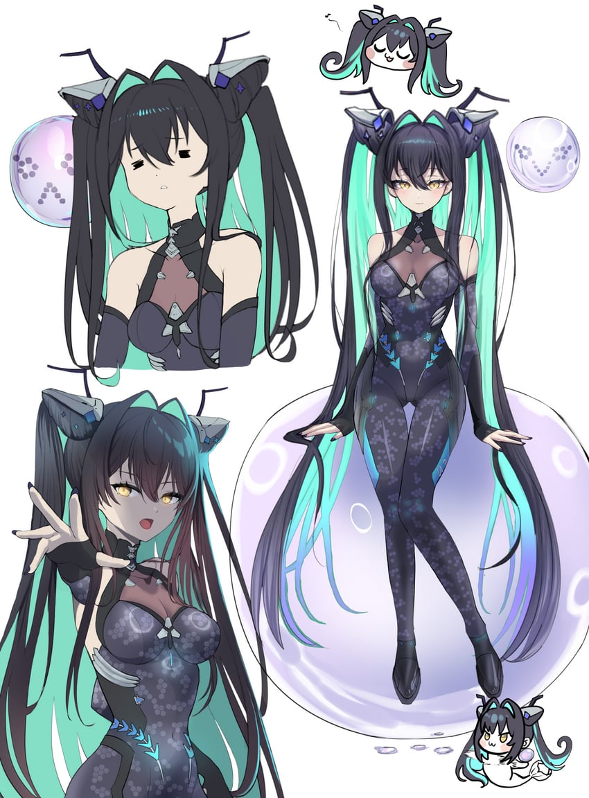 little mermaid and doro (goddess of victory: nikke) drawn by omeme_mememe