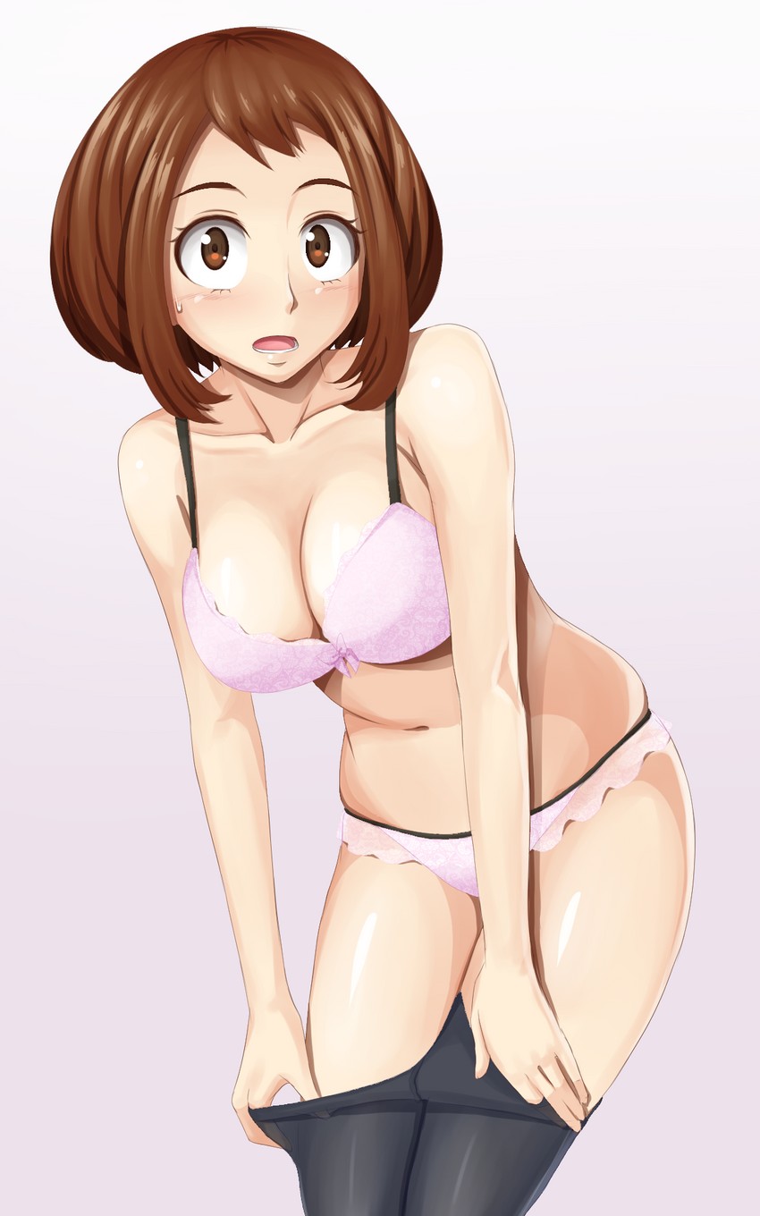 uraraka ochaco (boku no hero academia) drawn by shaito