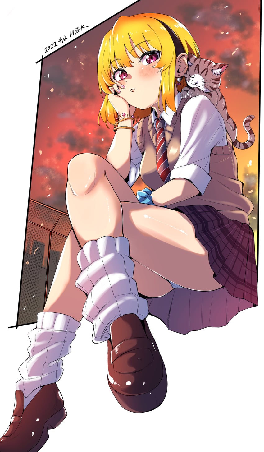 houjou satoko (higurashi no naku koro ni and 1 more) drawn by onuma_kuma
