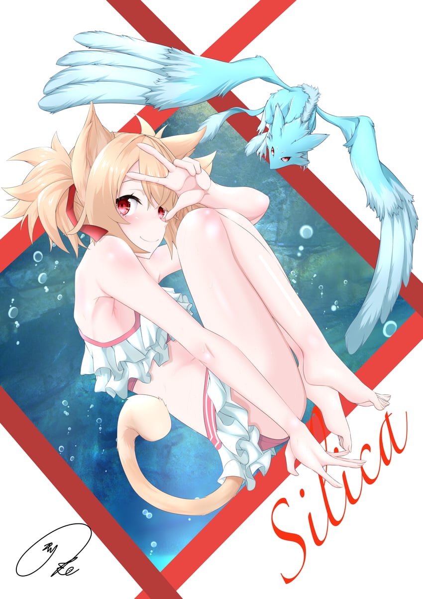 silica and pina (sword art online) drawn by maximum7010