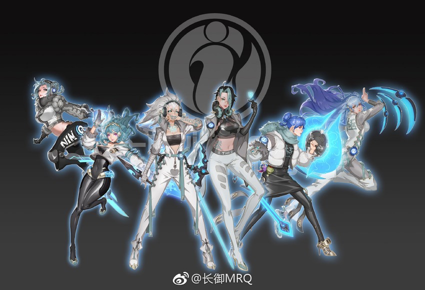 akali, kai'sa, irelia, leona, fiora, and 8 more (league of legends and 2 more) drawn by mrq