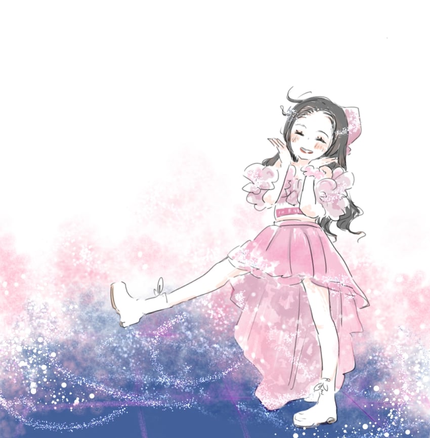 kasahara momona (real life and 2 more) drawn by nikkino