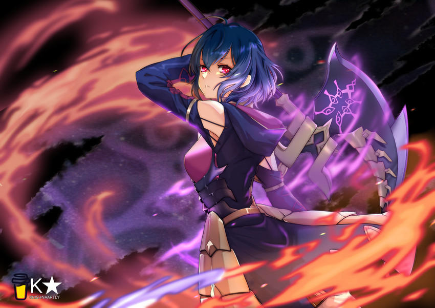 female morgan (fire emblem and 2 more) drawn by krishna_artly
