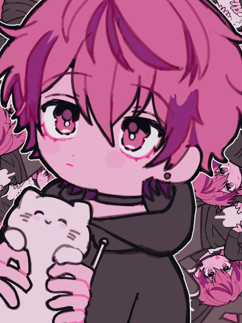 nqrse and nqrse no neko (indie utaite) drawn by chuchu_lip
