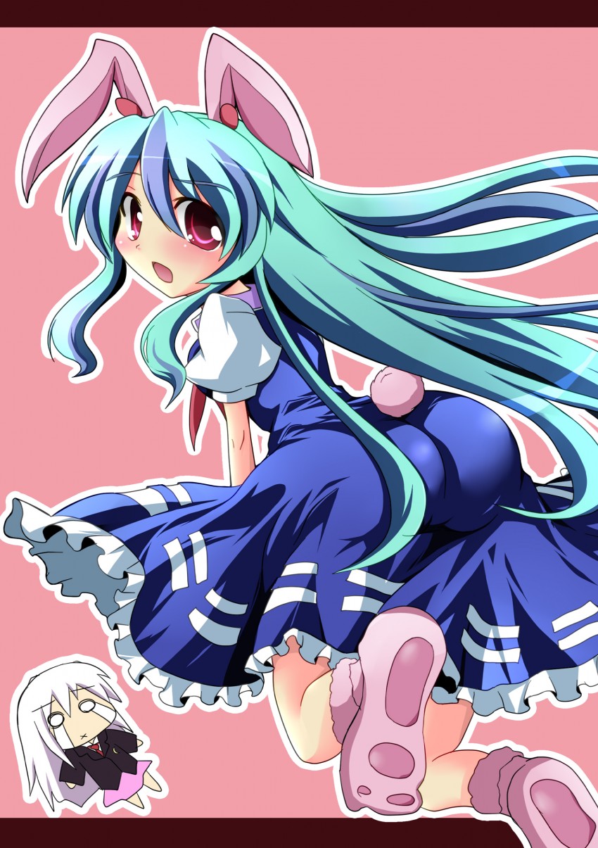 reisen udongein inaba and kamishirasawa keine (touhou) drawn by geo_(yukishitadou)