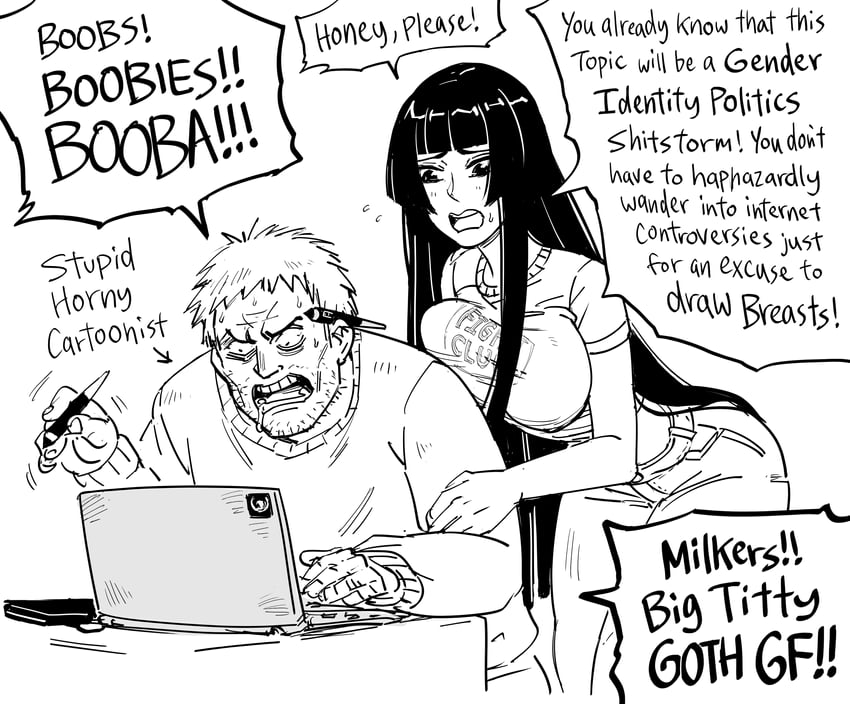 hime cut wife (original and 1 more) drawn by bb_(baalbuddy)