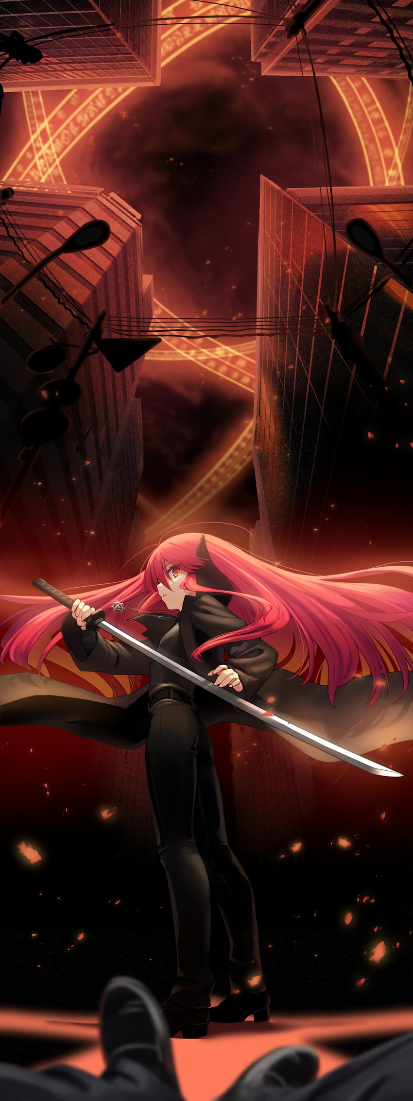shana and alastor (shakugan no shana) drawn by ohlia