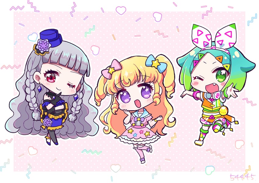 yumekawa yui, nijiiro nino, koda michiru, and miichiru (pretty series and 2 more) drawn by koyoshi_yoko