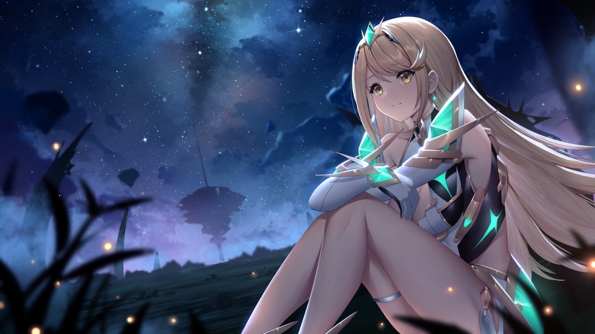 mythra (xenoblade chronicles and 1 more) drawn by roi_(liu_tian)