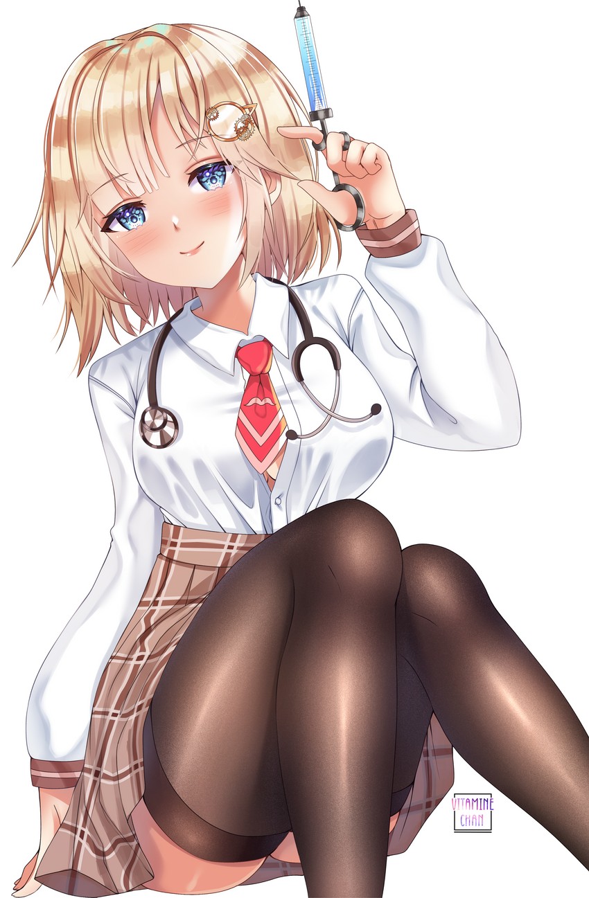 watson amelia (hololive and 1 more) drawn by vitaminechan