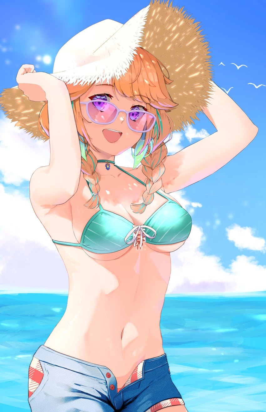 takanashi kiara (hololive and 1 more) drawn by nyaanite