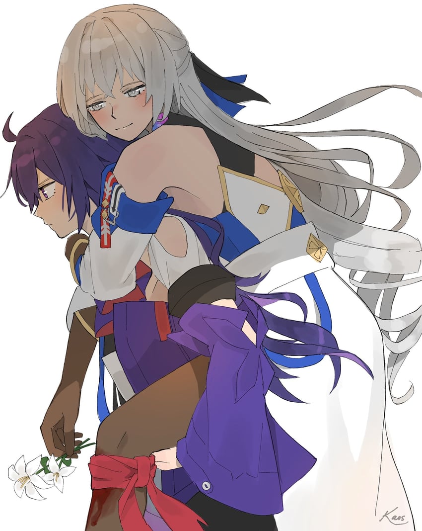 bronya rand and seele (honkai and 1 more) drawn by kaosmccloud