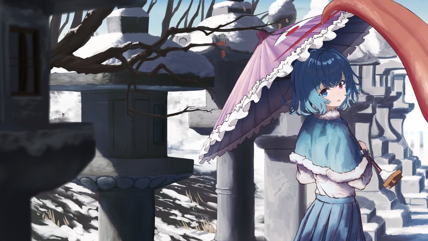 tatara kogasa (touhou and 1 more) drawn by tsukechi