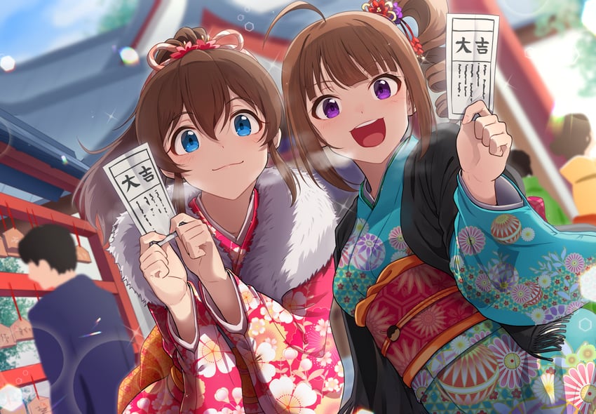 yokoyama nao and satake minako (idolmaster and 1 more) drawn by kamille_(vcx68)