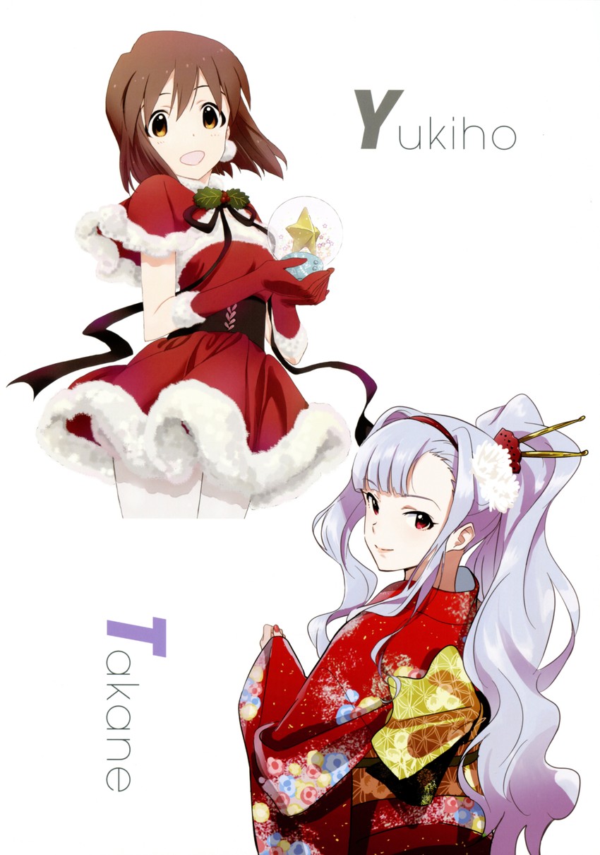 shijou takane and hagiwara yukiho (idolmaster) drawn by iizuka_haruko and nishigori_atsushi