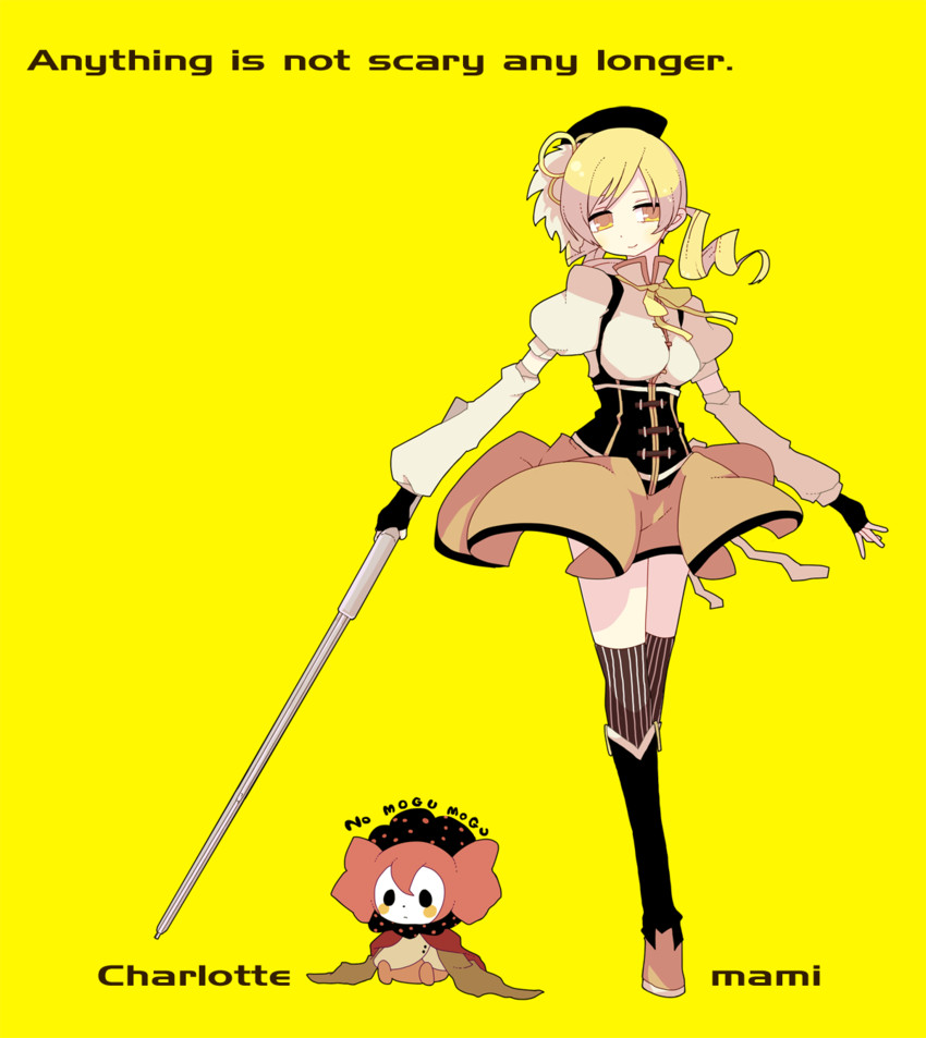 tomoe mami and charlotte (mahou shoujo madoka magica) drawn by ngayope