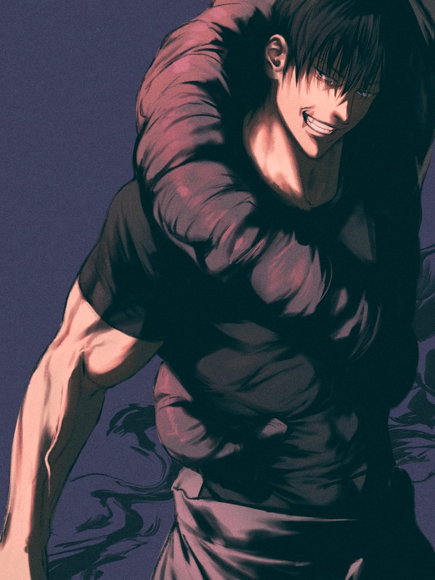 fushiguro touji and inventory curse (jujutsu kaisen) drawn by ume_monja