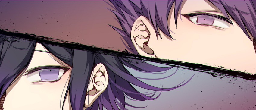 oma kokichi and momota kaito (danganronpa and 1 more) drawn by nanin