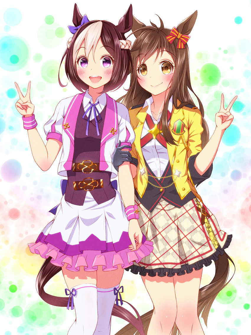 special week and buena vista (umamusume) drawn by sugimotty_nova