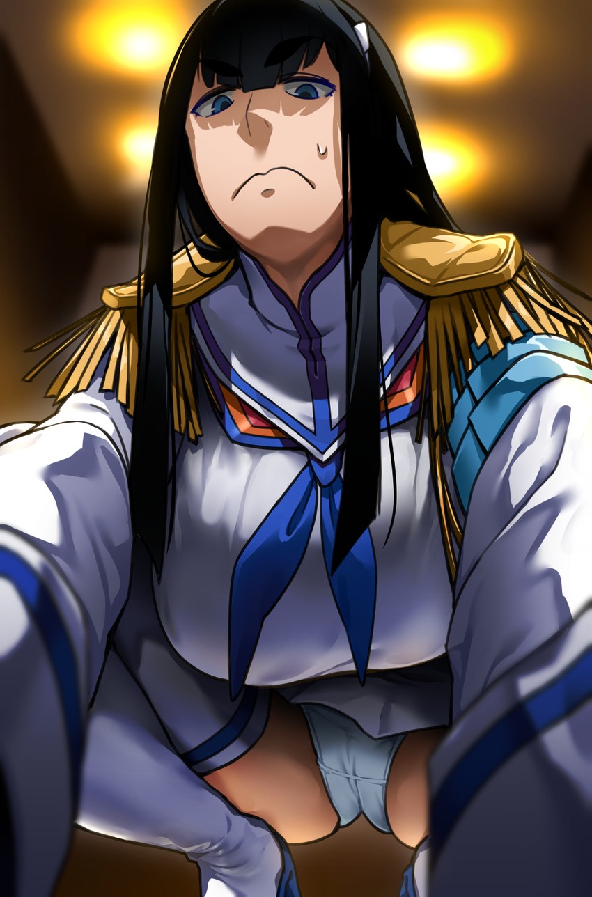 kiryuuin satsuki and junketsu (kill la kill) drawn by bakkanki