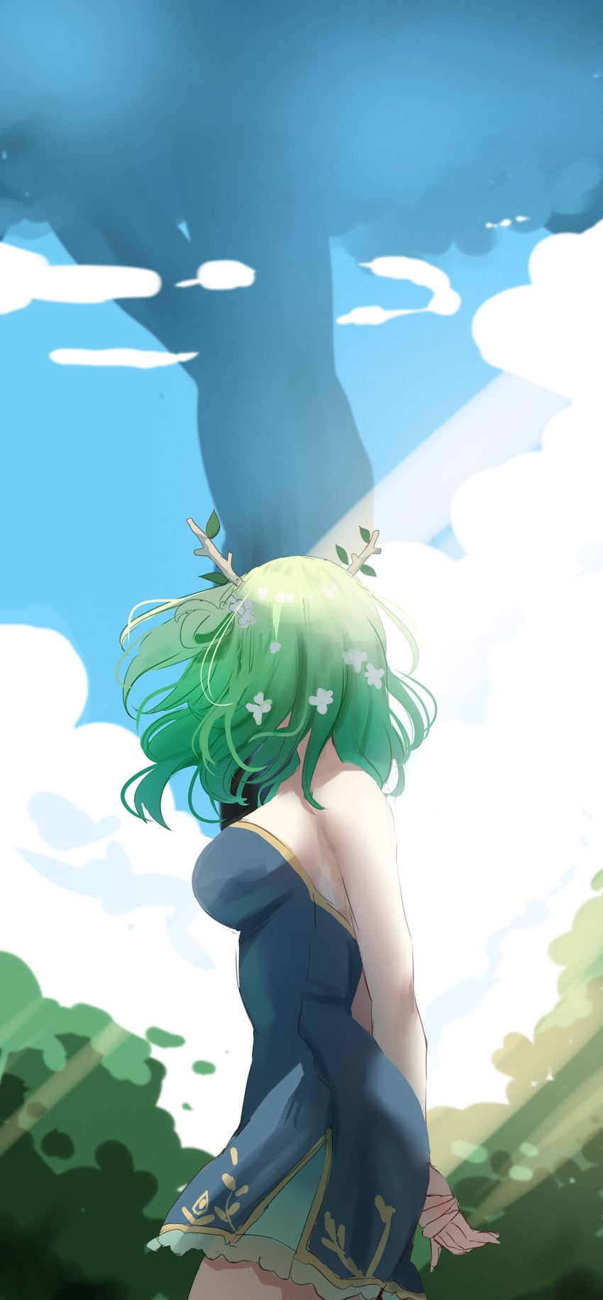 ceres fauna (hololive and 1 more) drawn by redi_(rasec_asdjh)