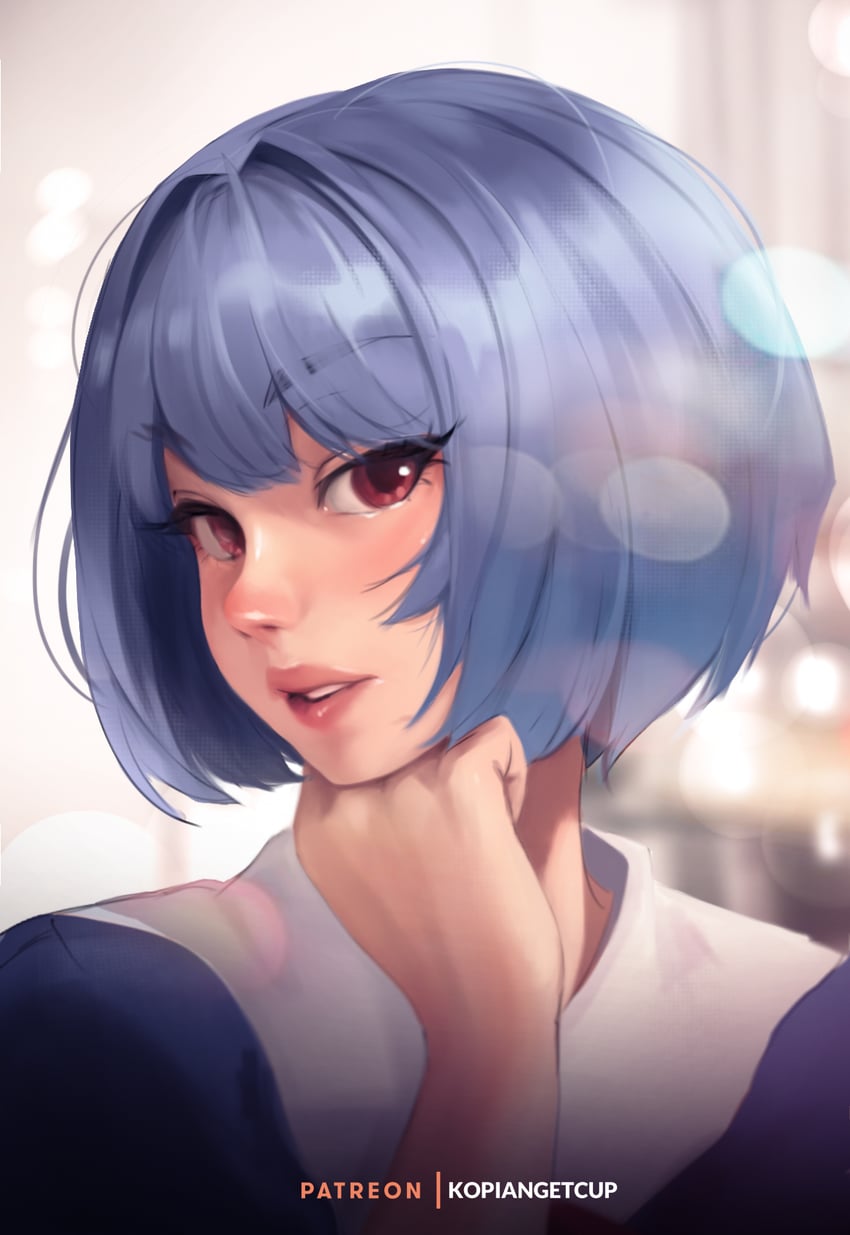 ayanami rei (neon genesis evangelion and 2 more) drawn by kopianget