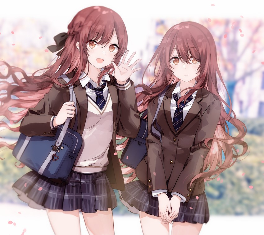 osaki amana and osaki tenka (idolmaster and 1 more) drawn by migolu