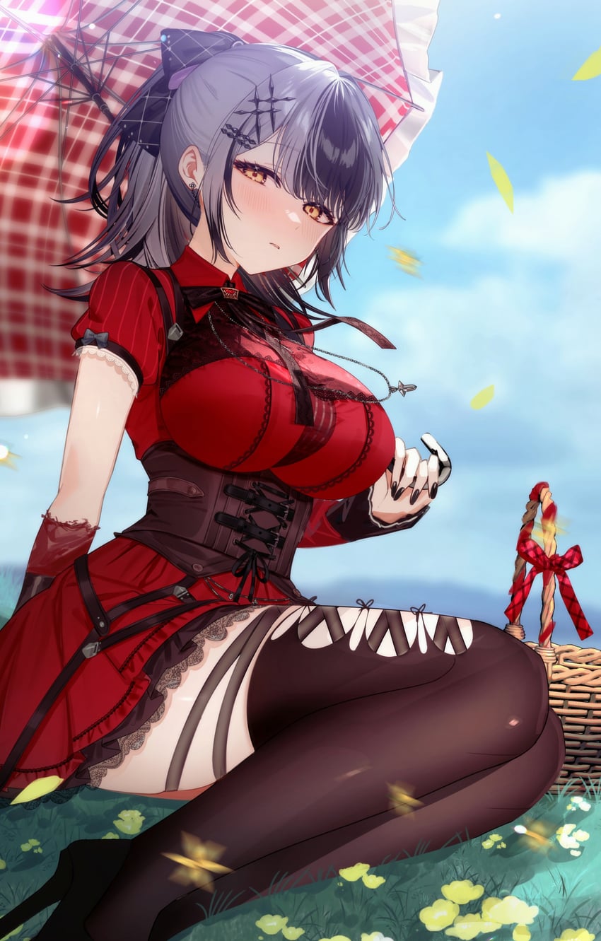 shiori novella (hololive and 1 more) drawn by syandega