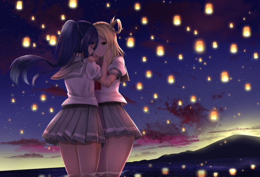 matsuura kanan and ohara mari (love live! and 1 more) drawn by orein