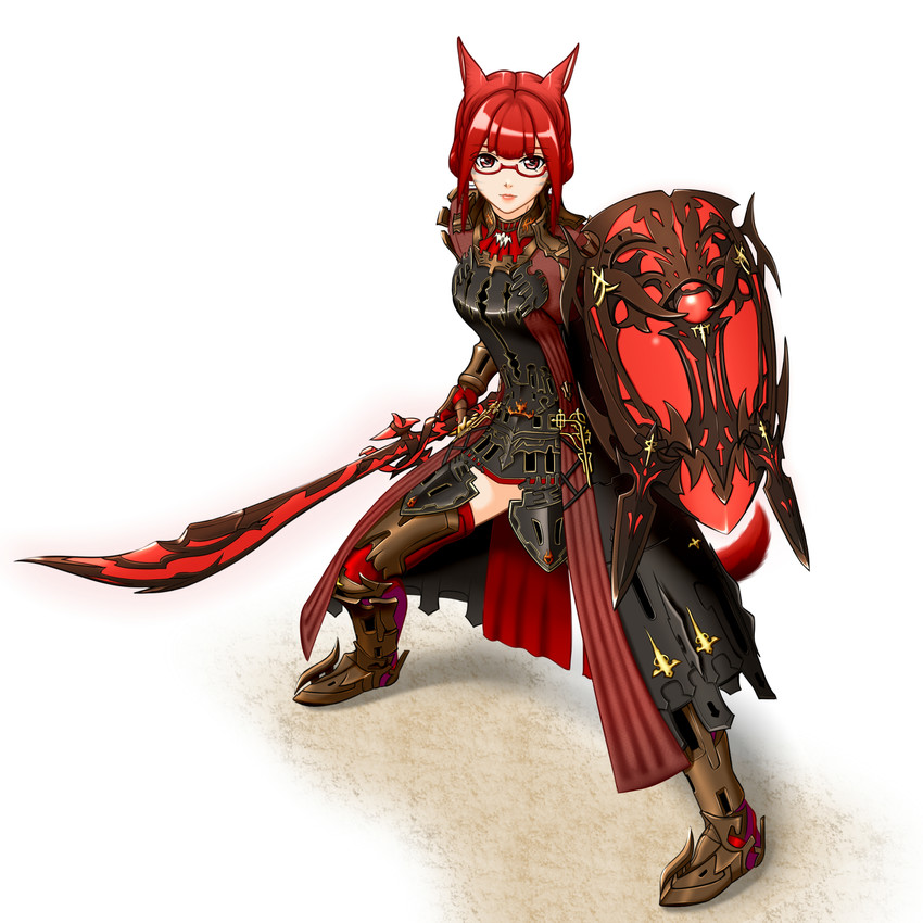 warrior of light and paladin (final fantasy and 1 more) drawn by kurenagold