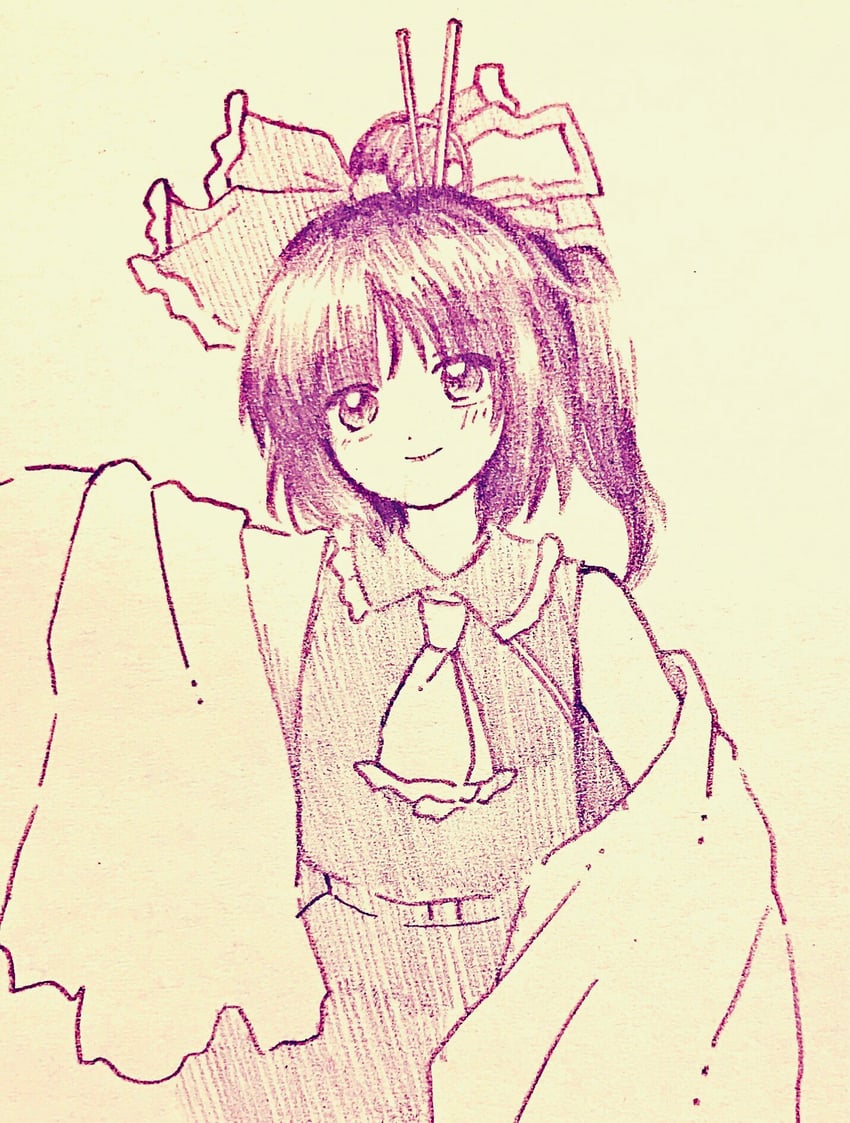 hakurei reimu (touhou and 1 more) drawn by itsuki_(_dw)