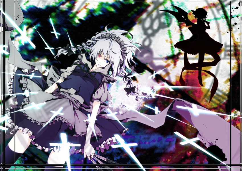 remilia scarlet and izayoi sakuya (touhou) drawn by yume_koucha