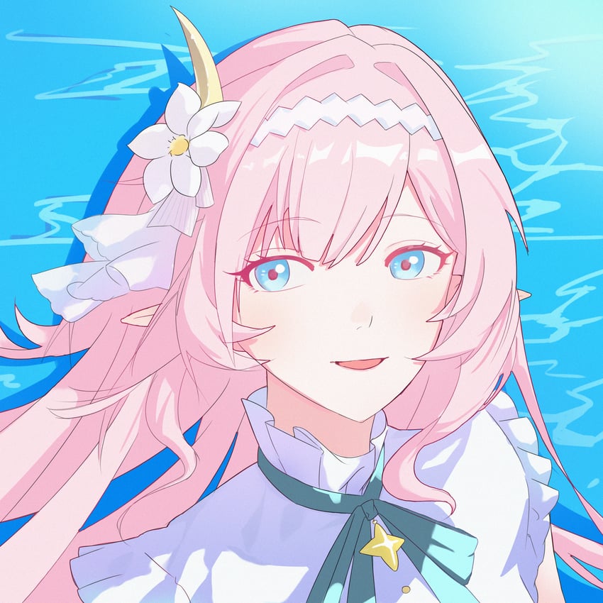elysia (honkai and 1 more) drawn by kazama_kuzi