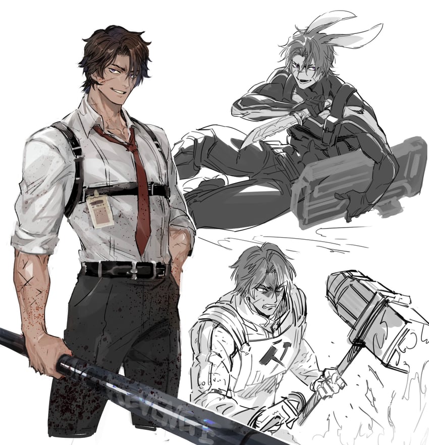 heathcliff (project moon and 1 more) drawn by kudomiya