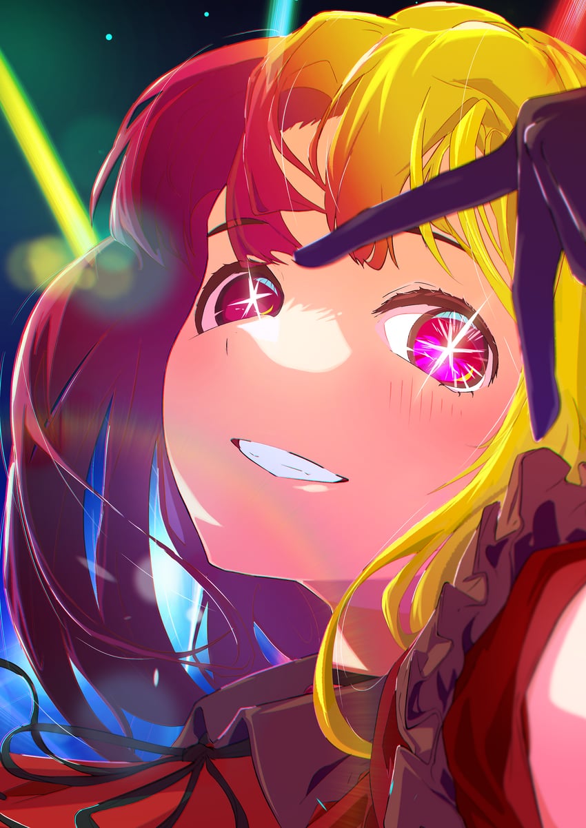 hoshino ai and hoshino ruby (oshi no ko) drawn by botaso_(t4s0)
