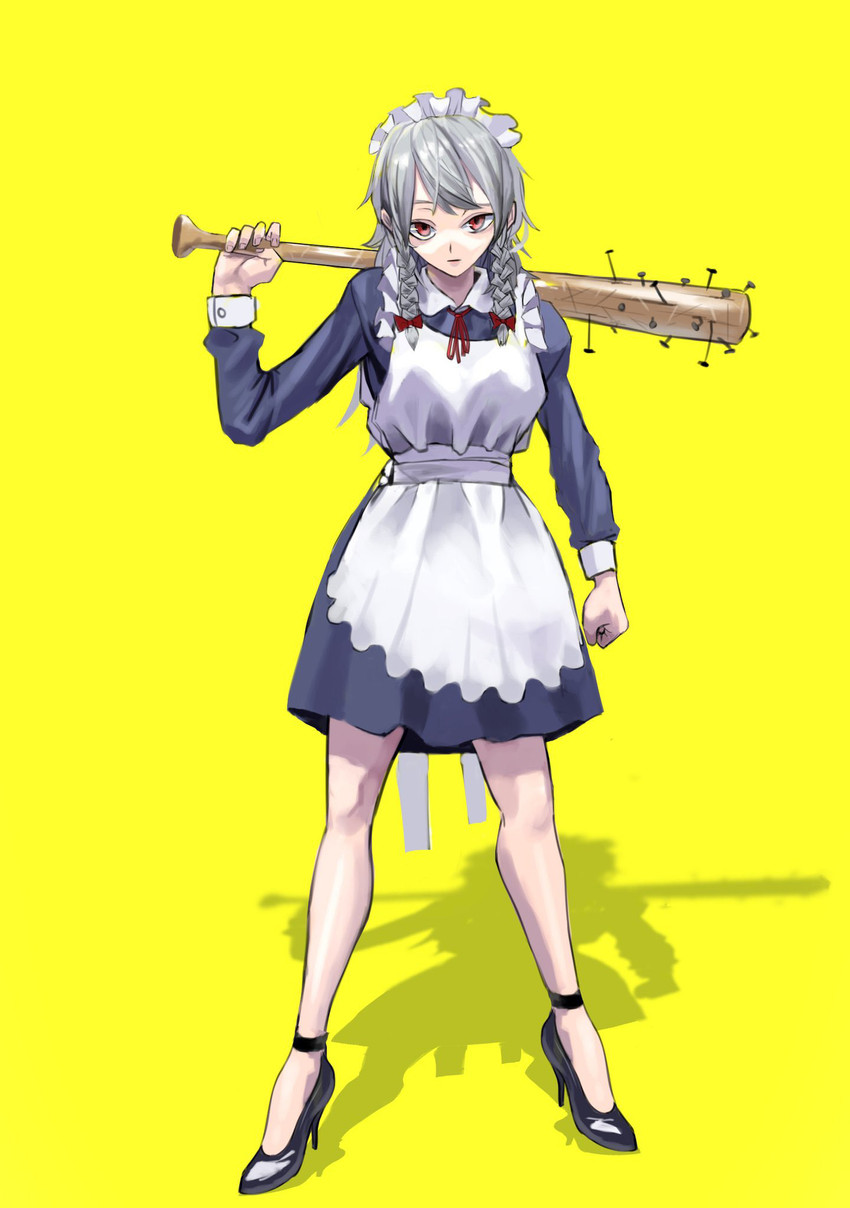 izayoi sakuya (touhou and 1 more) drawn by hei_taiyou