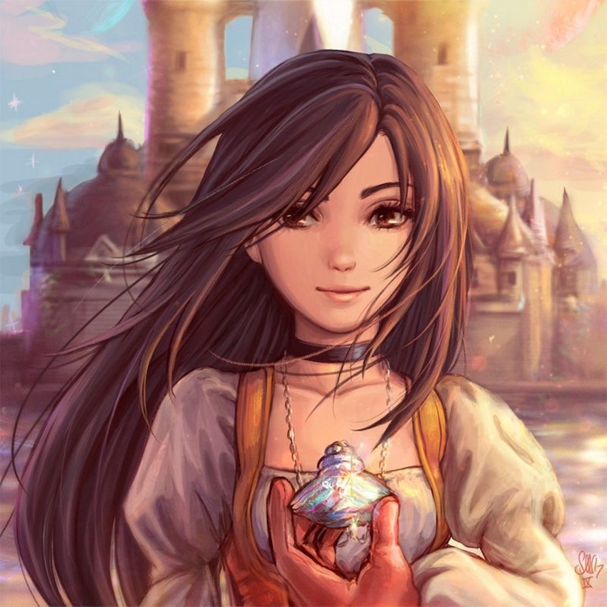 garnet til alexandros xvii (final fantasy and 1 more) drawn by dicesms