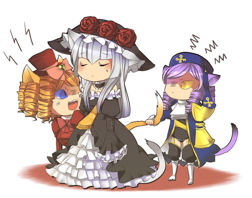 virgilia, dlanor a. knox, and gaap (umineko no naku koro ni) drawn by saya6382
