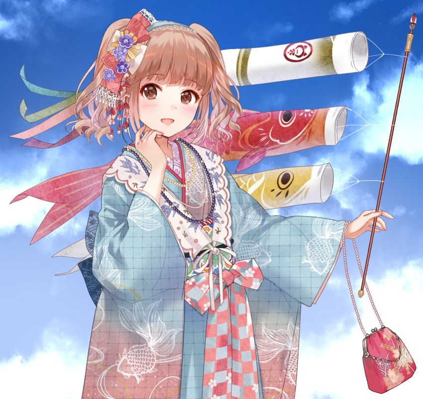 koinobori kimono (nikki and 1 more) drawn by fukahire_(ruinon)