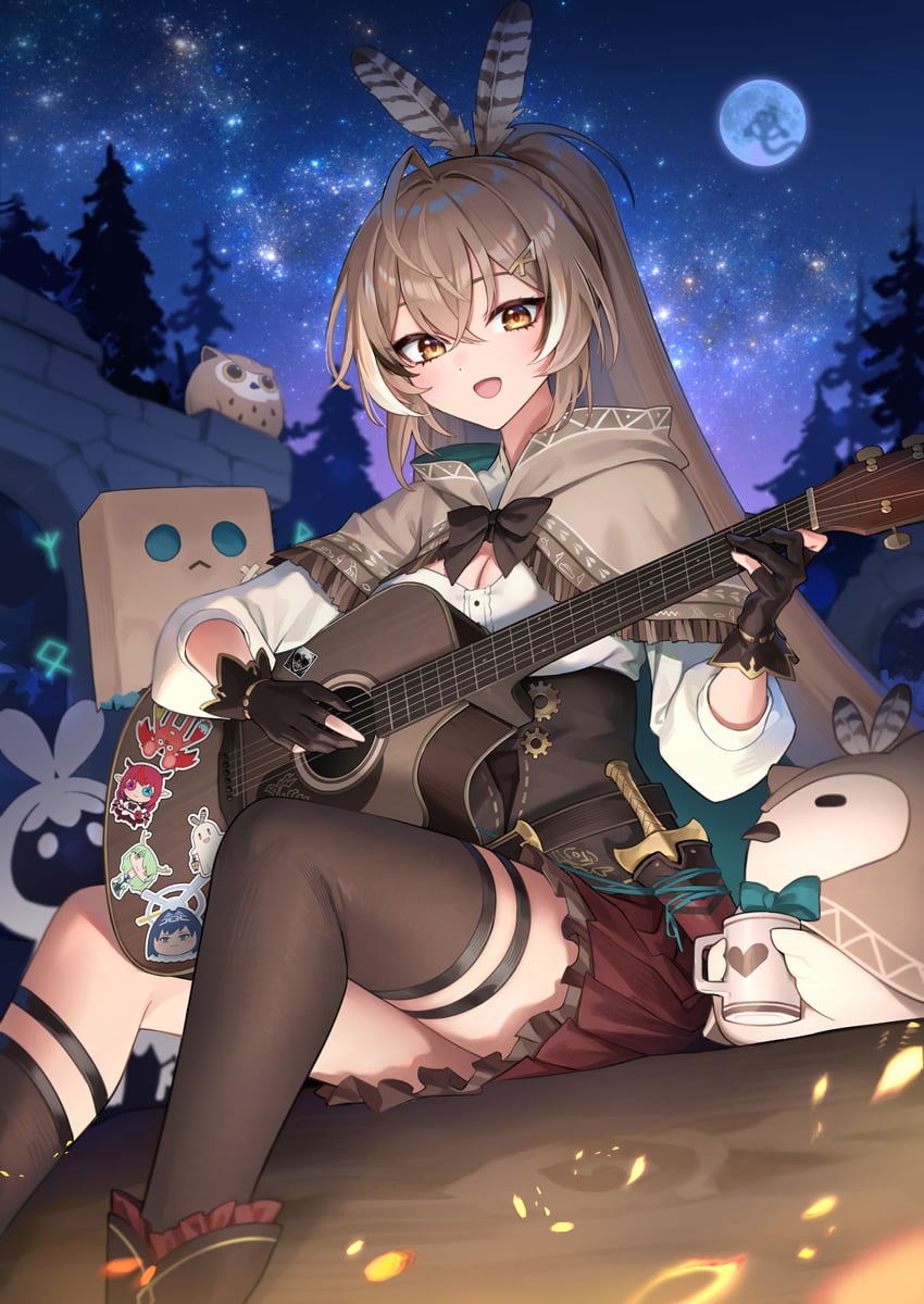 ouro kronii, nanashi mumei, hakos baelz, ceres fauna, irys, and 11 more (hololive and 2 more) drawn by oopartz_yang